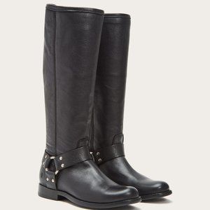 Frye moto boots Phillip Harness Tall